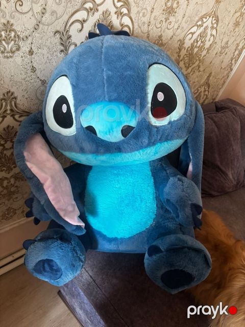 Böyük ölçülü “Stitch” plyuş oyuncağı - Rəng: tünd mavi – açıq mavi — Gəncə