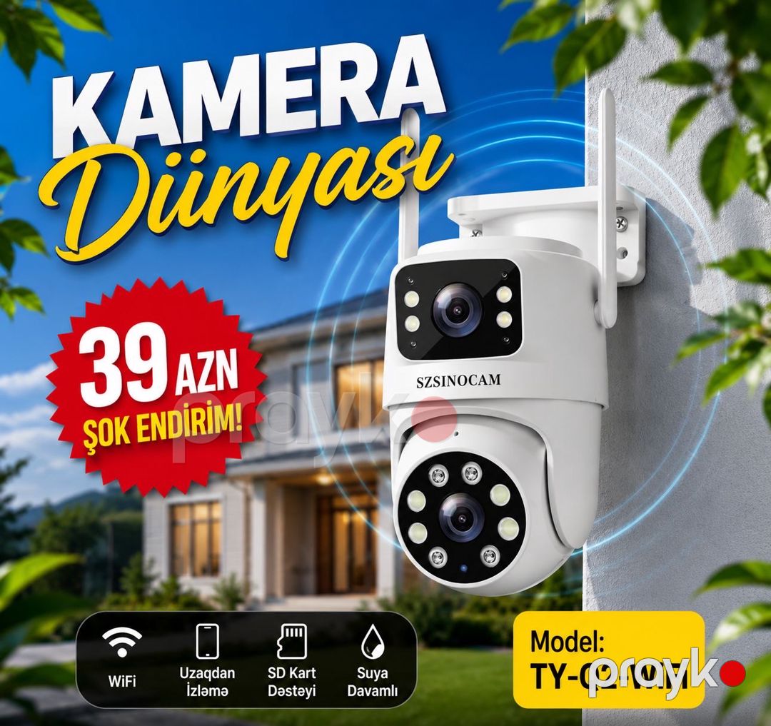 Dual Wi-Fi surveillance kamera sistemi — Ağıllı ev və təhlükəsizlik, Sumqayıt (3)