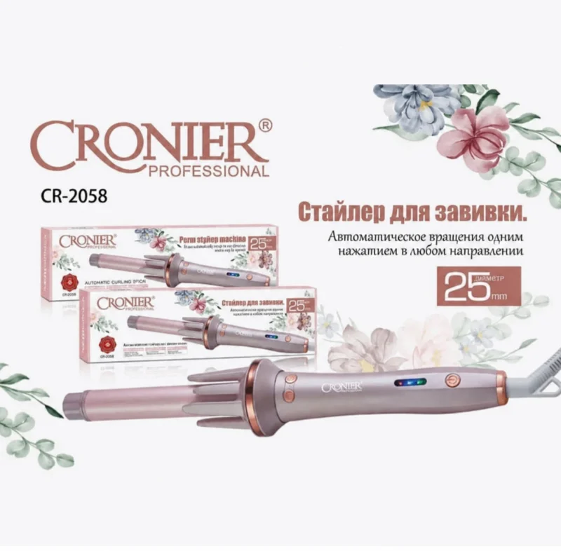 Saç buran cihaz Cronier CR-2058 Spiral (vertikal) buruqlar üçün Çəhrayı — Bakı