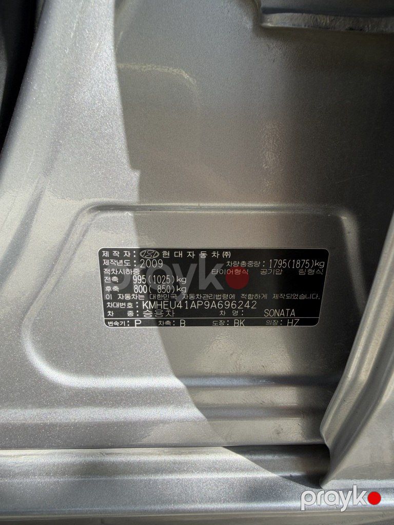 Hyundai Sonata, 2.0 L, 2009 il, 217 235 km — Avtomobillər, Qəbələ (10)