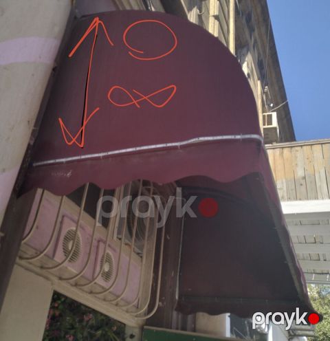 Bordo rəngli vitrin/tampon örtüyü (tent) - Forma: yarımdairəvi-kubba — Bakı