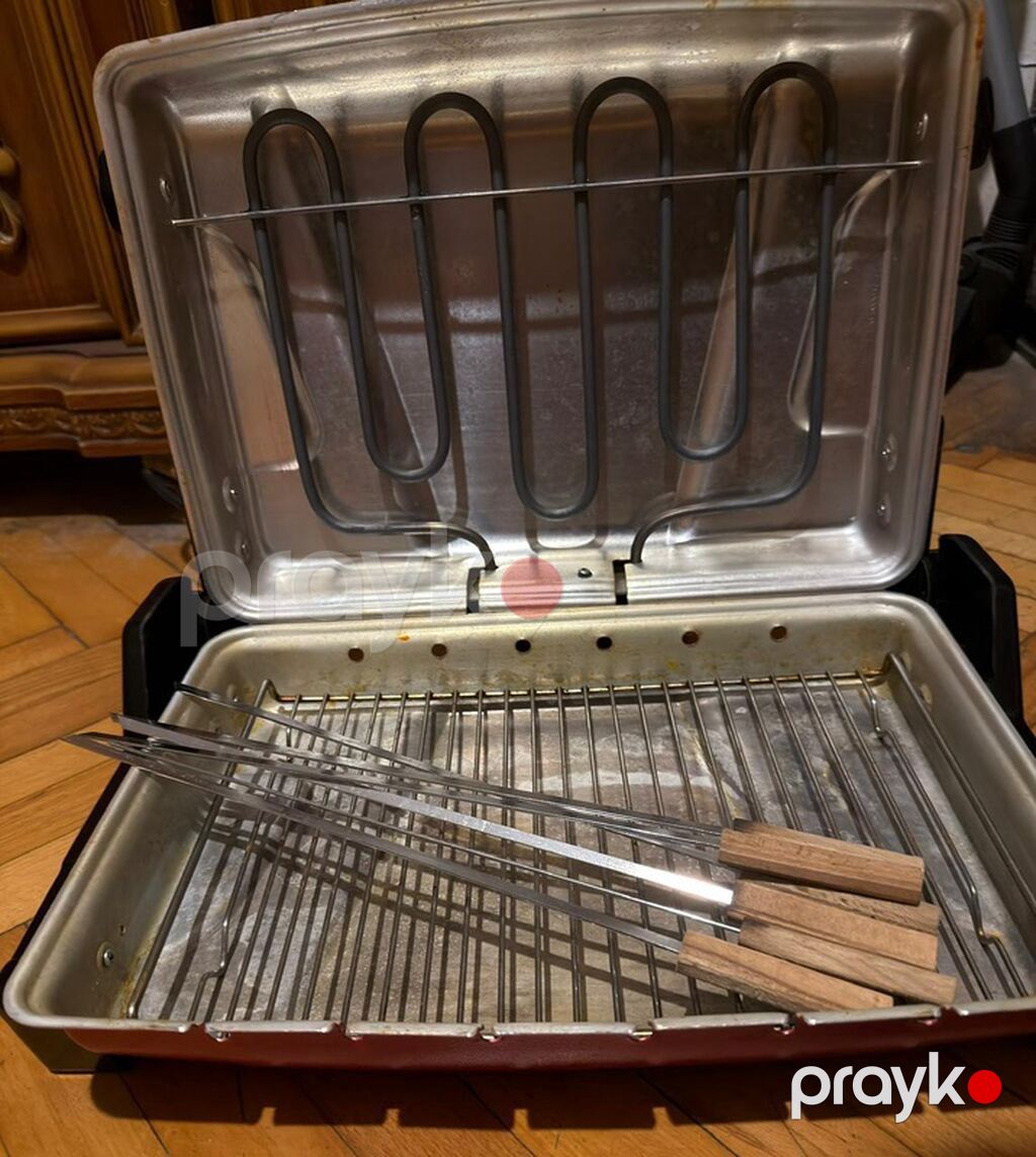 Elektrik manqal/şiş kabab aparatı - Tip: Elektrikli masaüstü manqal — Soba və qrillər, Bakı (2)