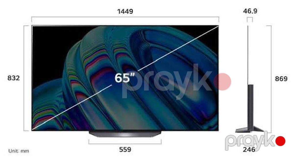 LG OLED65B26LA 65" (164 sm) OLED TV - Panel: Self‑Lit OLED, hər — Televizorlar, Bakı (3)