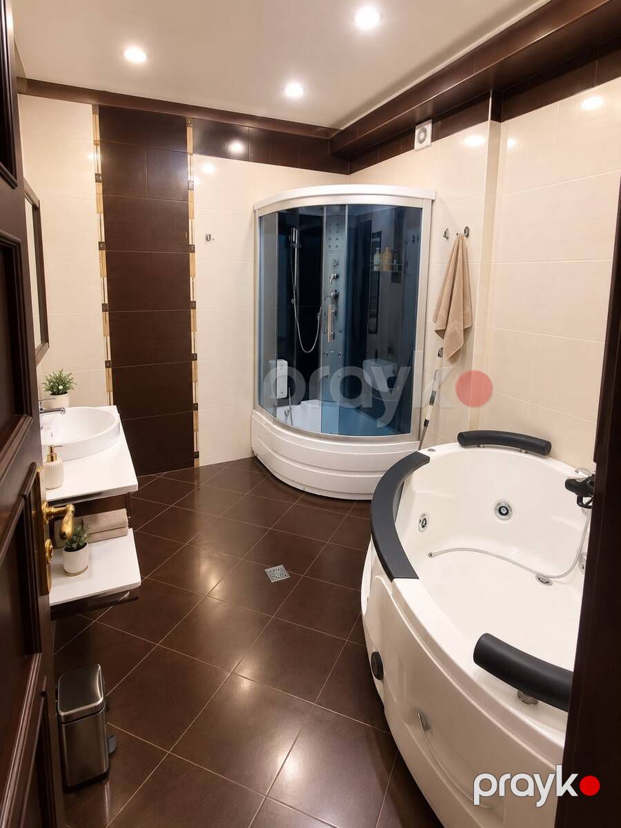 İcarəyə verilir 3 otaqlı yeni tikili 160 m² — Mənzil, Bakı (9)