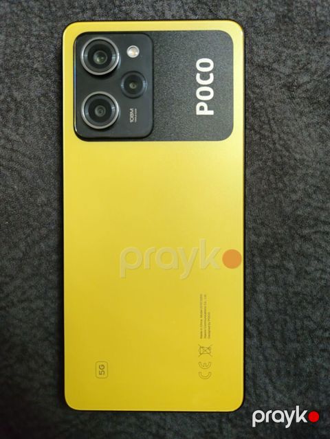 Poco X5 Pro 5G, rəng - Sarı, Barmaq izi — Pirəkəşkül