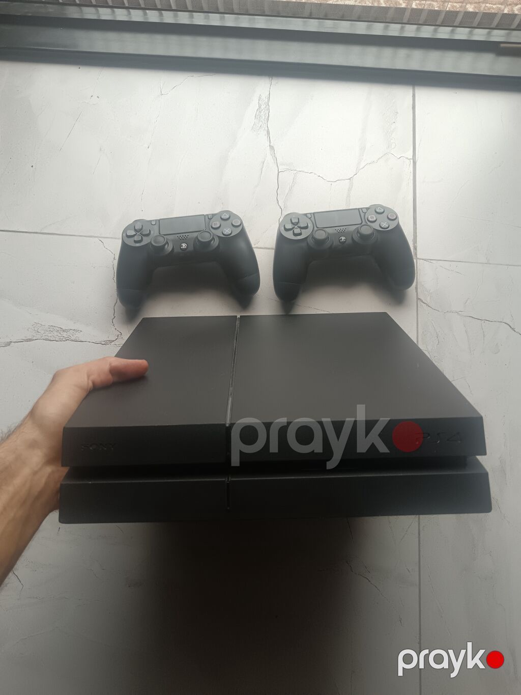 Sony PlayStation 4 (PS4) – Fat model, qara rəng Komplekt: - PS4 — Oyun konsolları, Şəmkir (3)