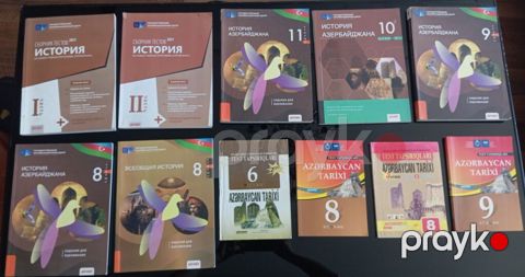 Məhsul: Tarix üzrə dərslik və test topluları dəsti Təsvir — Bakı
