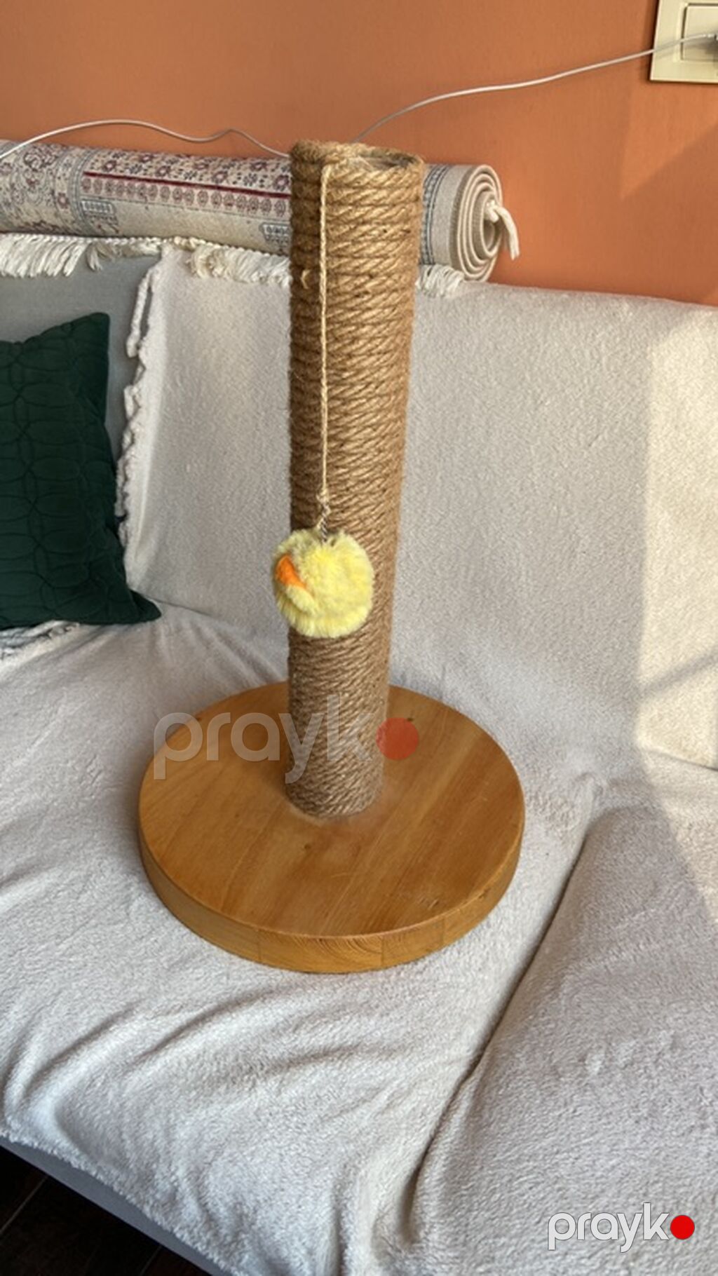 Pişik üçün qaşıma dirəyi - Material: təbii ağacdan hazırlanmış — Oyuncaqlar və tırnaq araları, Bakı (2)