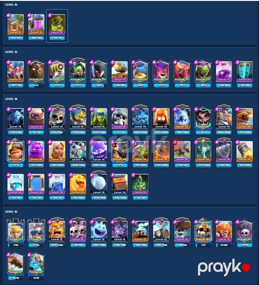 Clash Royale hesab. Hesabda 65+ max kart. 31 evo, 12 hero. 7800+ gem — Digər, Bakı (4)