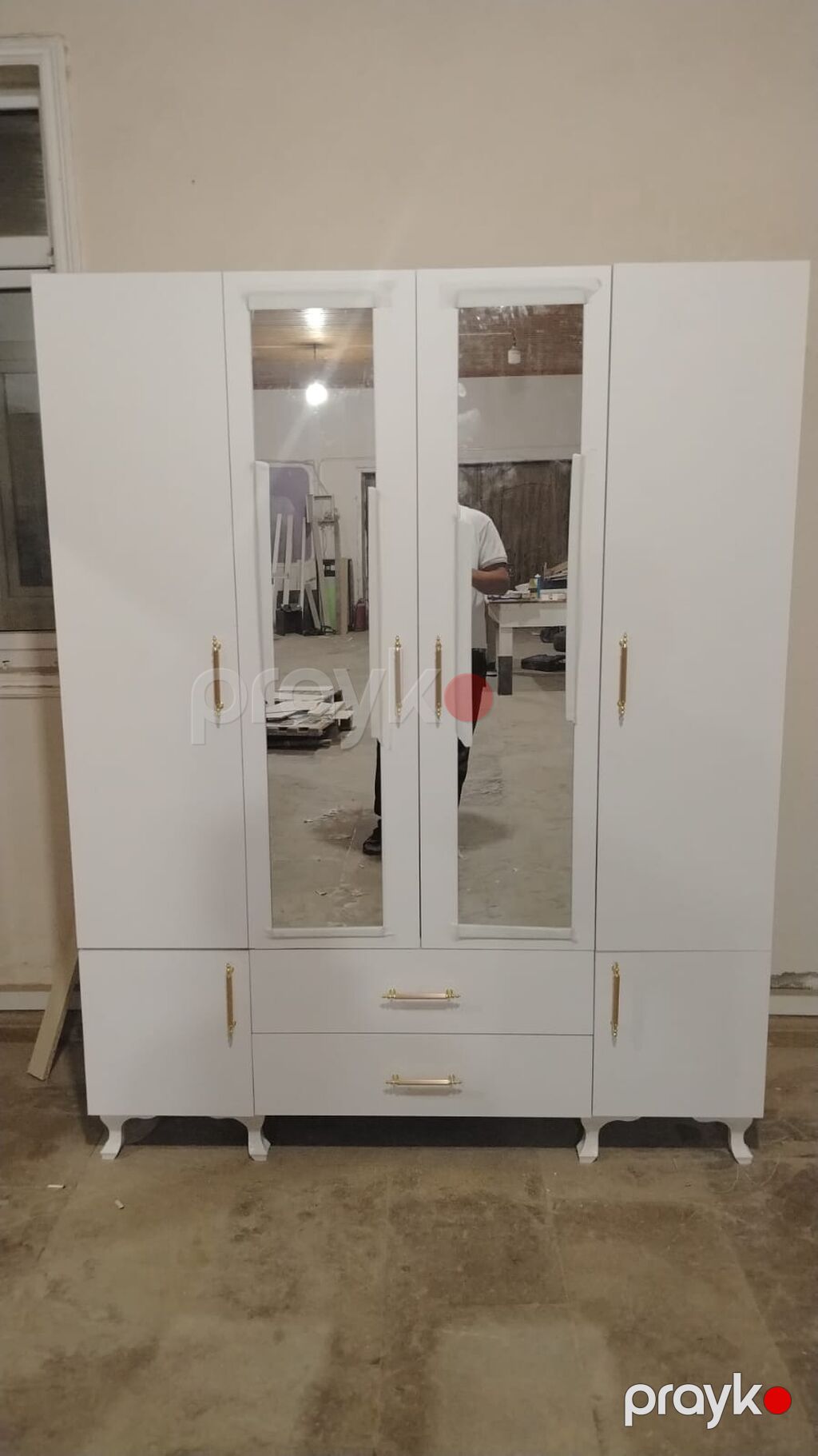 Yataq otağı üçün çoxfunksiyalı 5 qapılı geyim dolabı - Dizayn — Şkaflar, Bakı (2)