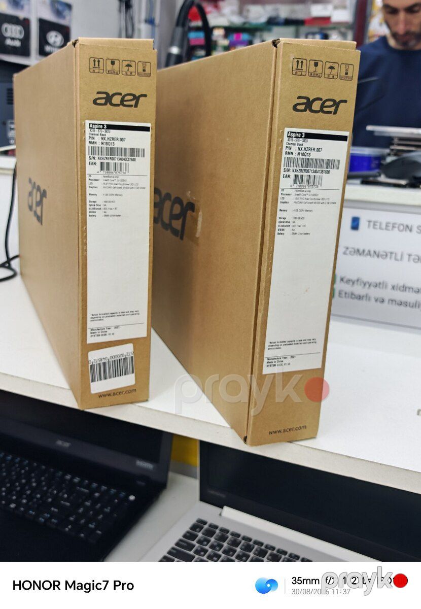 Acer Aspire 3 Core i3 10-cu nəsil, SSD 512GB, RAM 8GB — Noutbuklar, Şəki (6)