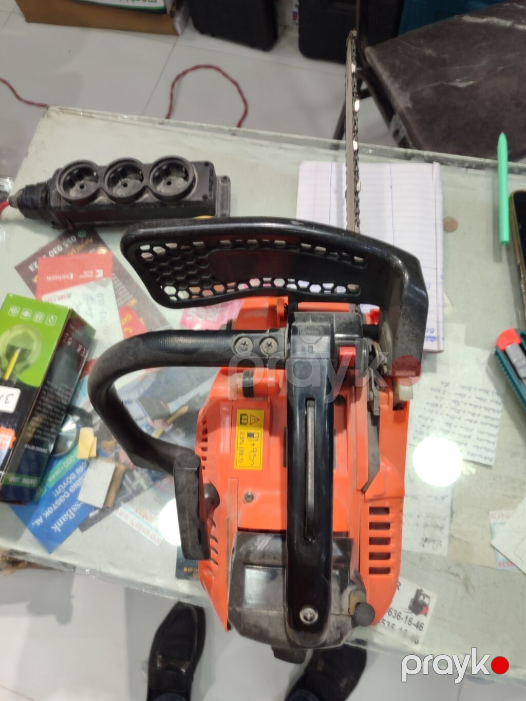 Benzinli zəncirli mişar – 12" bar - Model: 2500 (üstündə qeyd olunub) — Benzin və elektrik piltəkişləri, Digah (2)