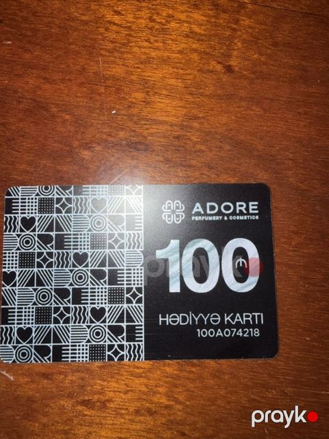 Məhsul: Adore perfumery & cosmetics hədiyyə kartı - Nominal: 100 — Bakı