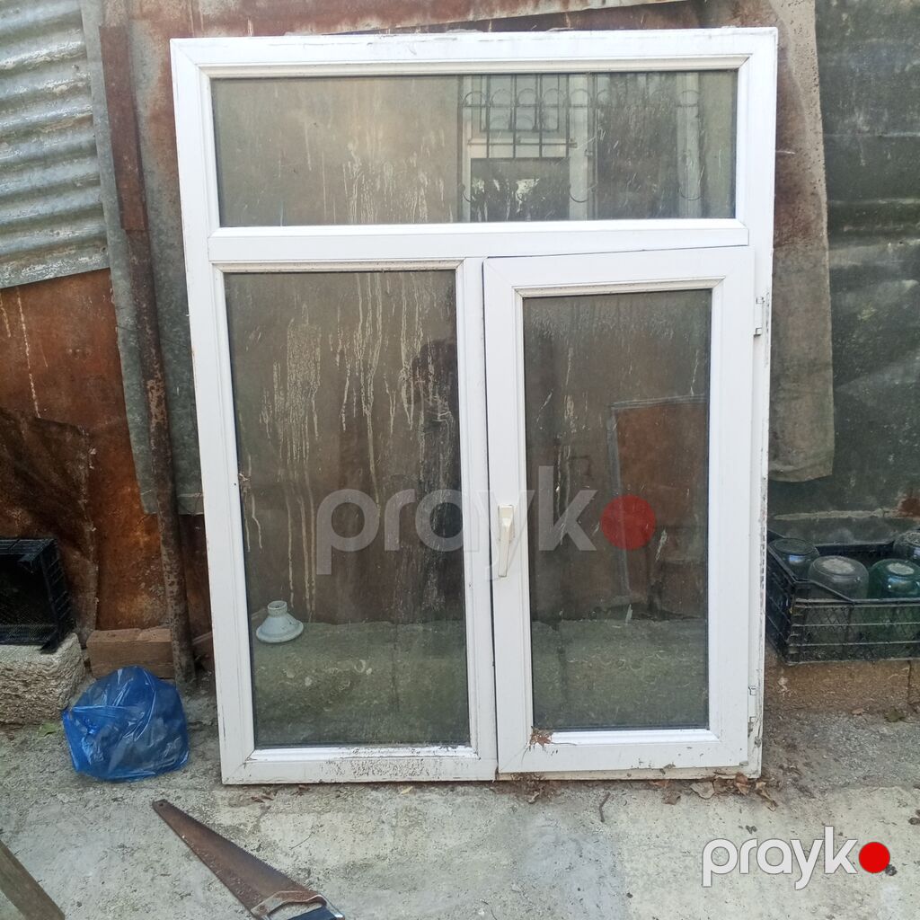 PVC pəncərə bloku və dəmir barmaqlıq ela vezededi eni 119 — Pəncərələr, qapılar, balkonlar, Digah