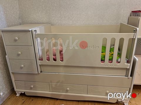 Uşaq beşiyi – Pierre Cardin (AK Bebe) brendi - Rəng: krem/ağ - Tip — Digah