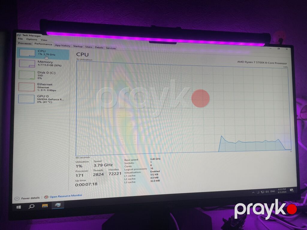 Satılır Prosessor:Ryzen 7-5700X Gpu-rtx 3070 Zotac Gaming 8GB — Masaüstü kompüterlər, Bakı (8)