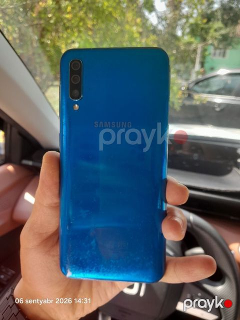 Samsung Galaxy A50, rəng - Mavi, Barmaq izi — Bakı