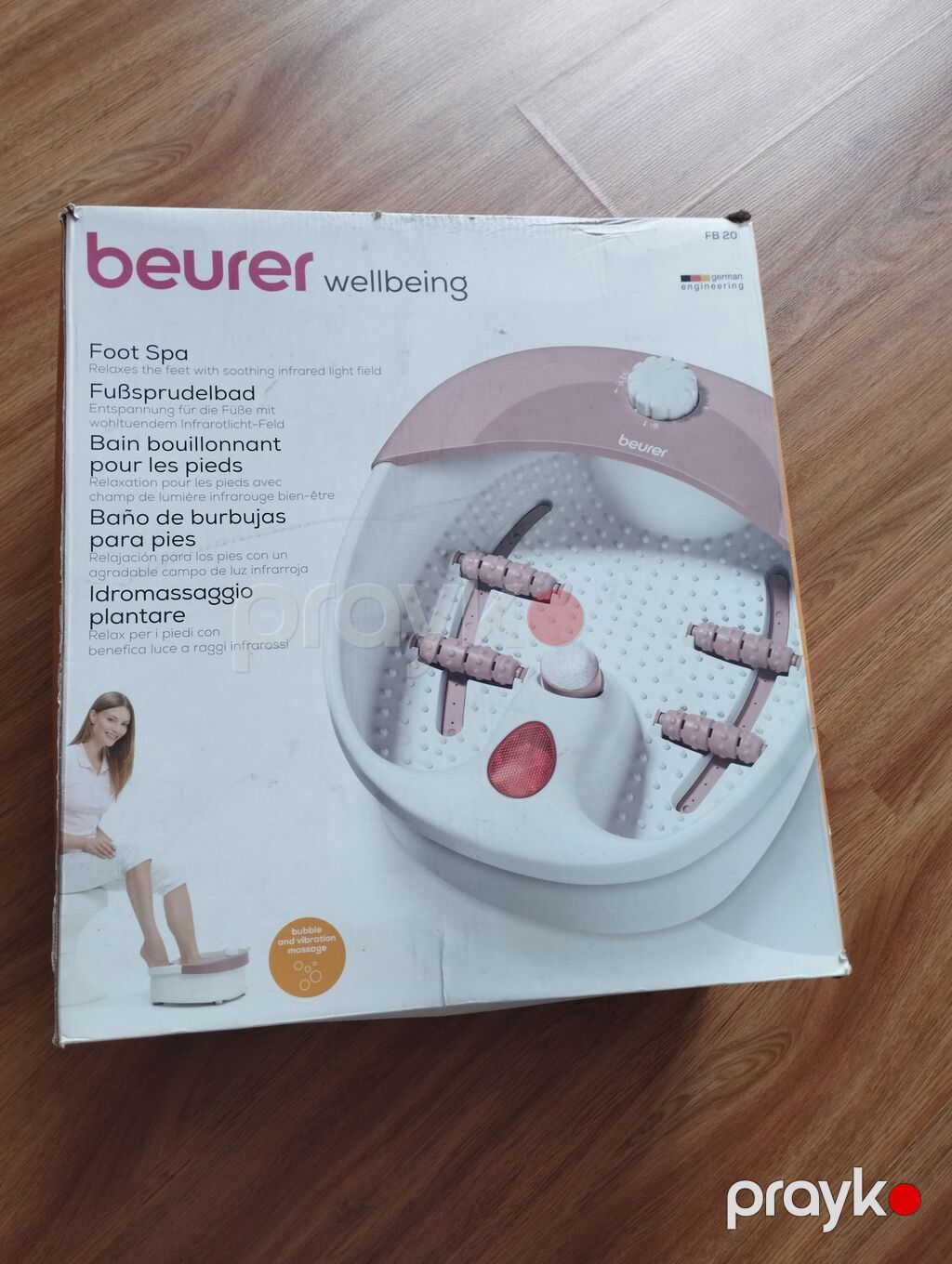 Beurer FB 20 Foot Spa – ayaq spa və hidromasaj vannası Xüsusiyyətlər — Masaj aparatları, Bakı