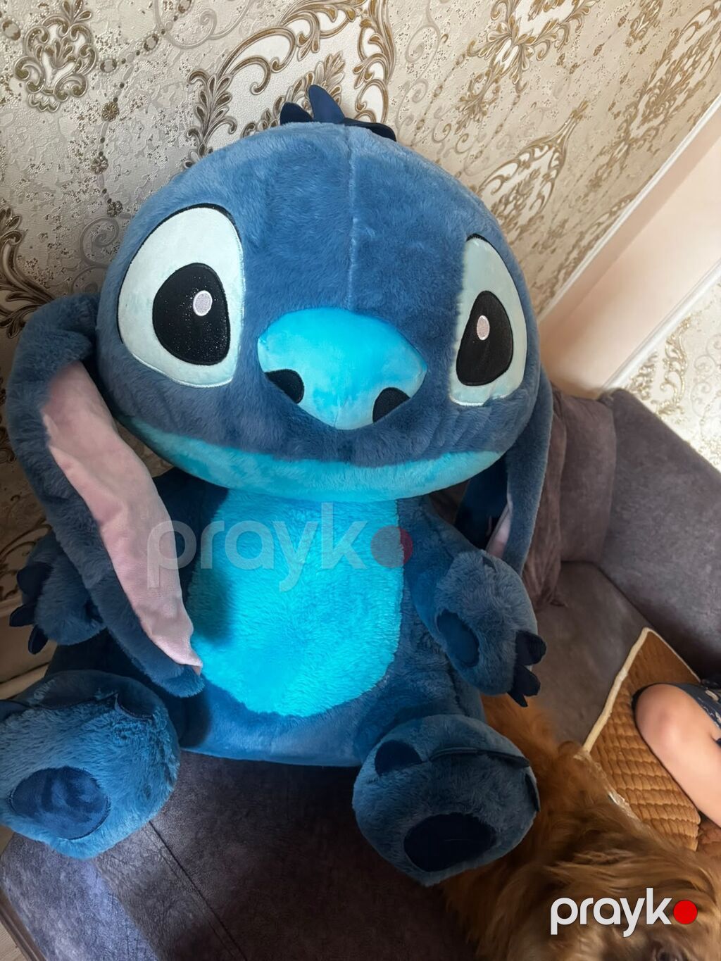Böyük ölçülü “Stitch” plyuş oyuncağı - Rəng: tünd mavi – açıq mavi — Yumşaq oyuncaqlar, Gəncə (2)