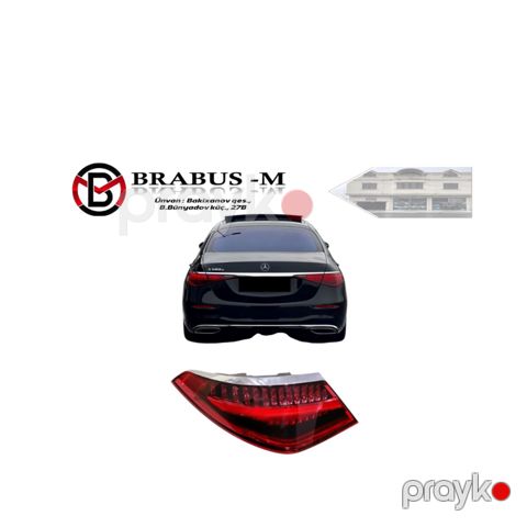 "Mercedes W223" stop işığı — Bakı