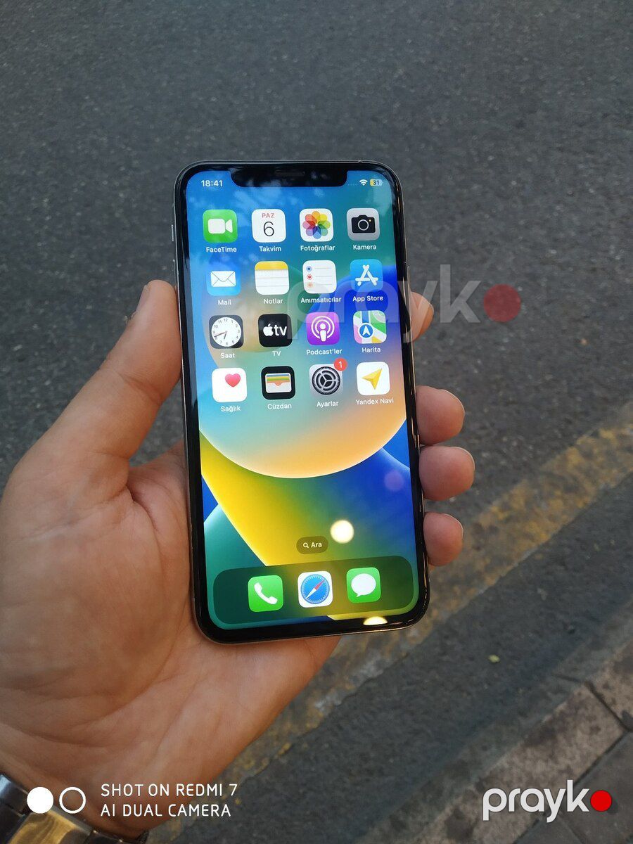 Apple iPhone X Silver 256GB/3GB — Smartfonlar, Bakı (4)