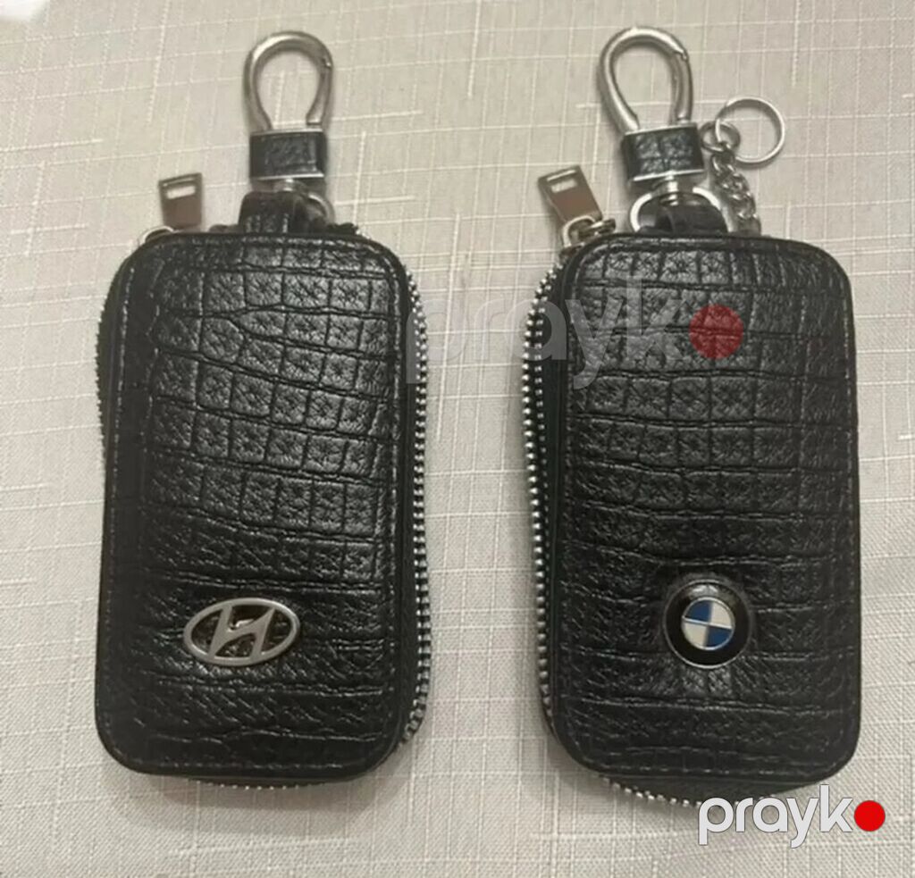 Avtomobil açarı üçün dəri açarlıq/etui - Material: qara teksturalı — Digər, Bakı (2)