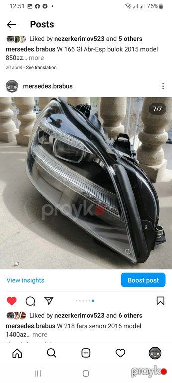 "Mercedes W 218" farası — Bakı
