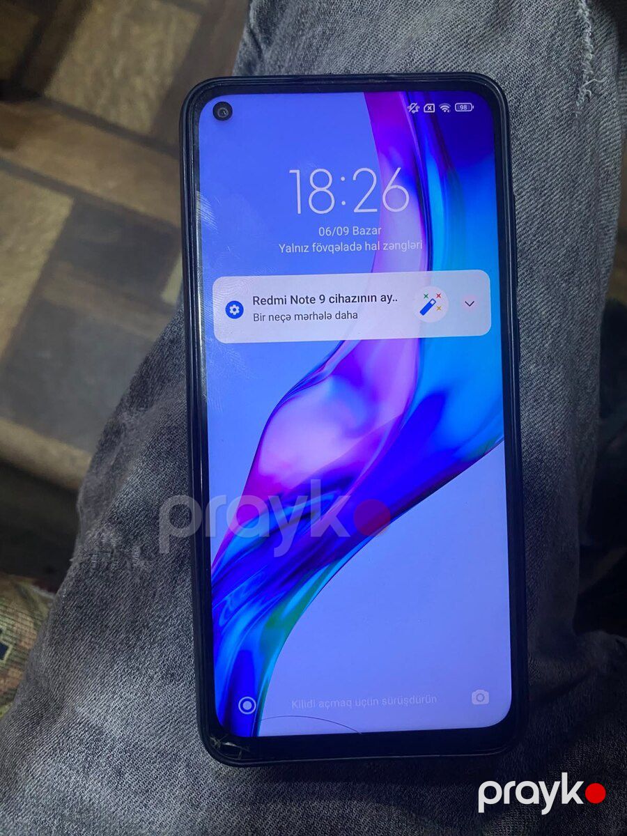 Xiaomi Redmi Note 9 Midnight Gray 128GB/6GB — Smartfonlar, Bakı (3)