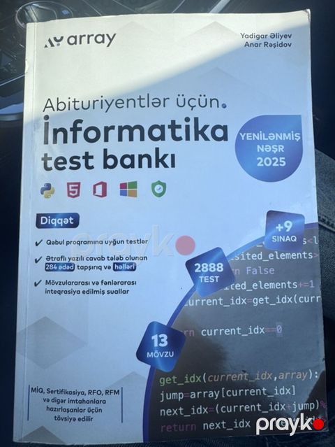 Array test bank 15 manata verilir alinib ehtiyac olunmadi ucun — Masazır
