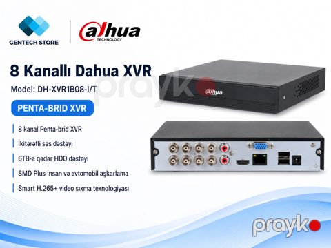 8 kanal DVR "Dahua XVR1B08-I" — Bakı