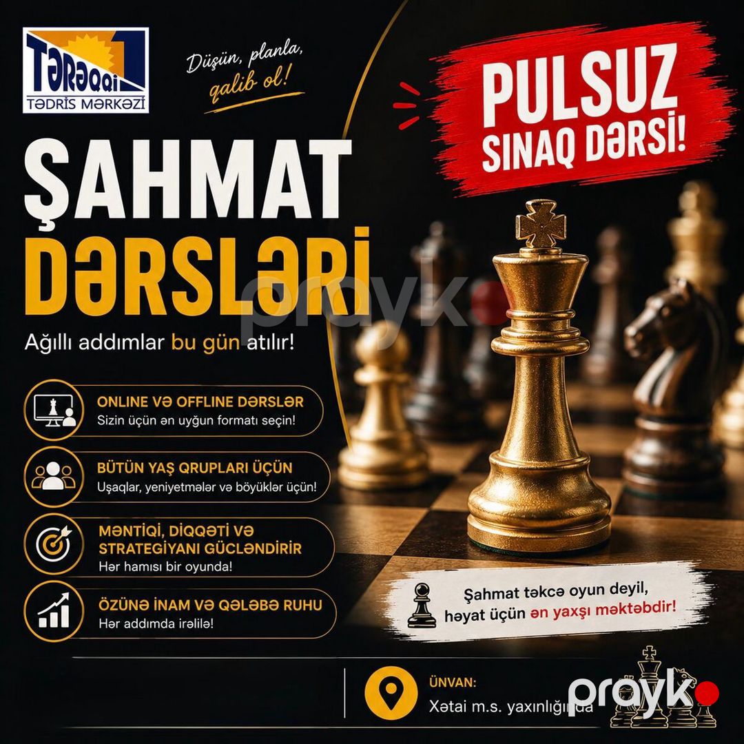Şahmat dərsləri — Təlim, kurslar, Bakı