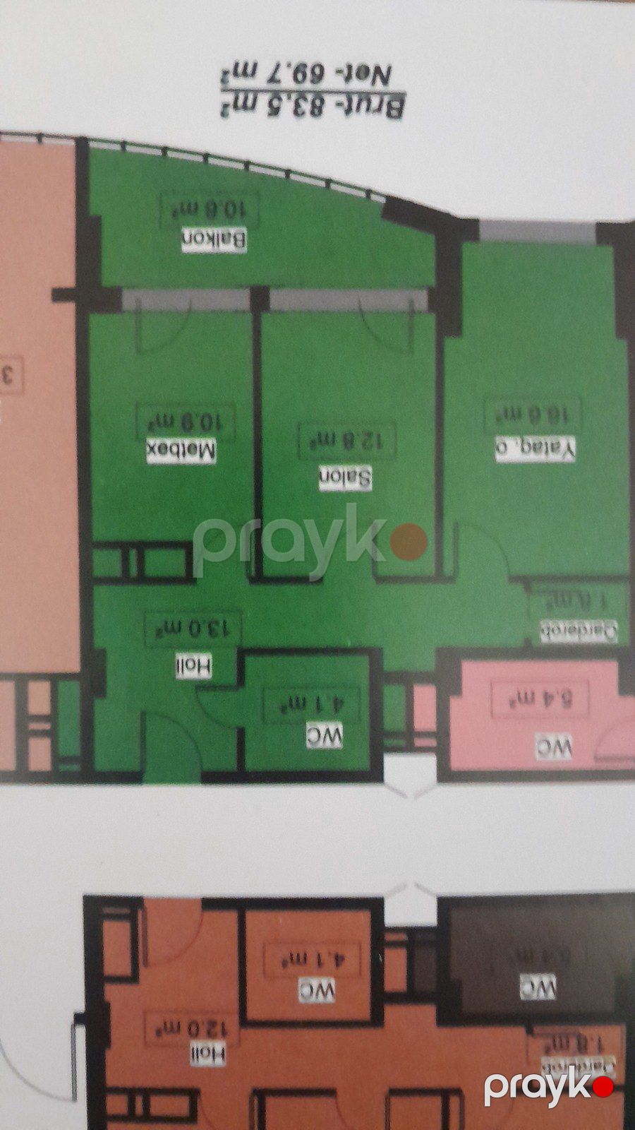 2-otaqlı yeni tikili, Lökbatan qəs., 83.2 m² — Mənzil, Bakı (2)