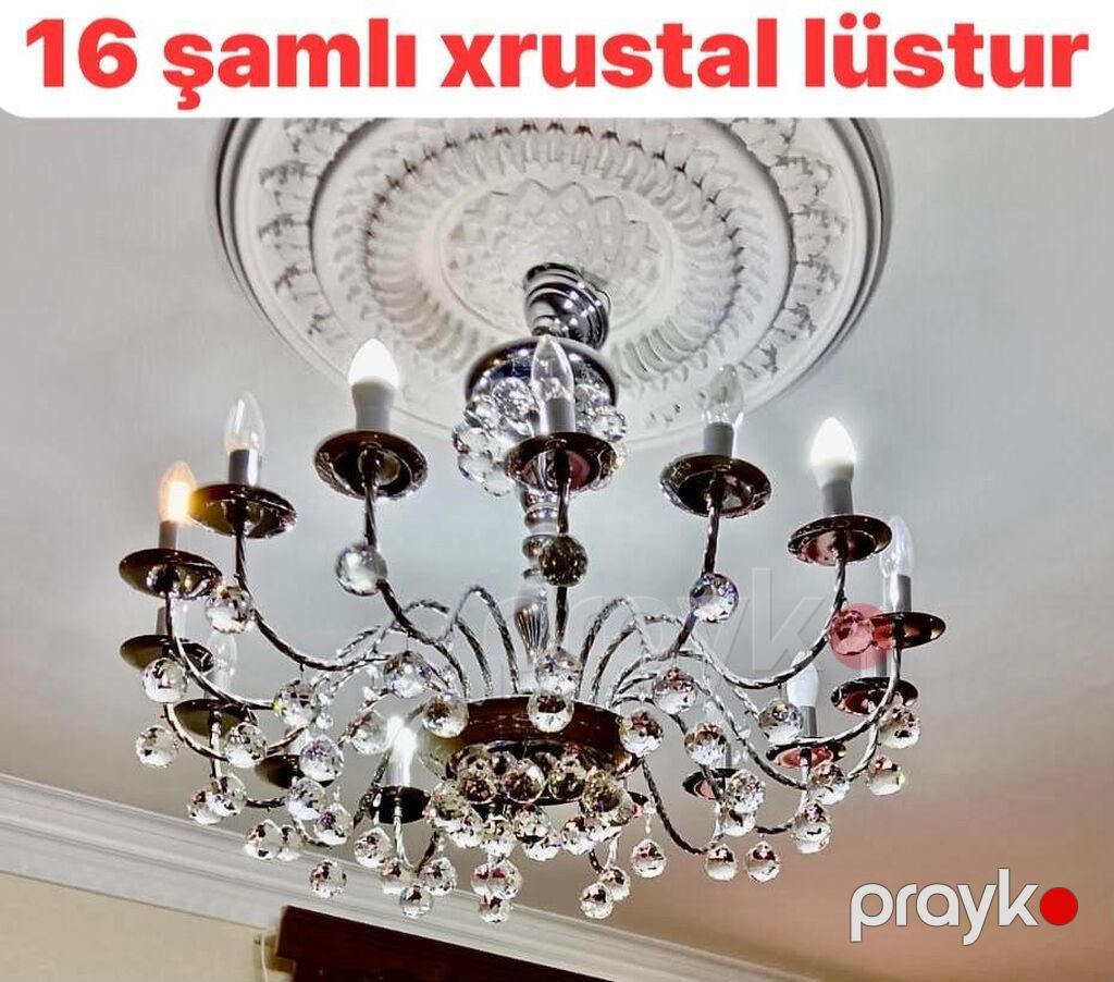 Çılçıraq, 10 və daha çox lampa, Xrustal — Tavan is?qlar? v? cilc?raqlar, Bakı