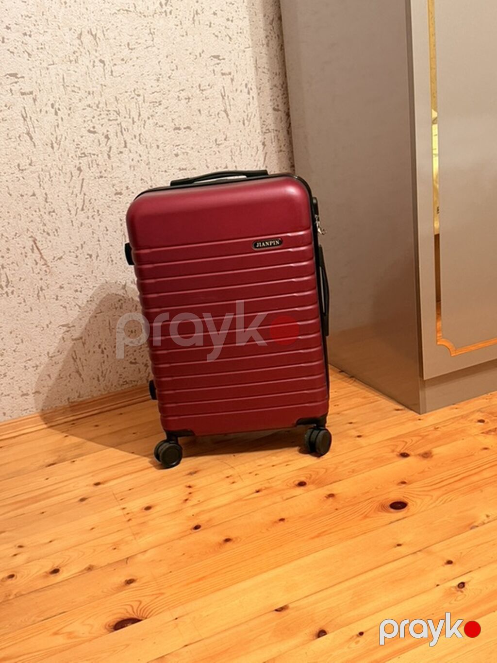 Sərnişin çamadanı – Jıanpın markası, qırmızı (şərab rəngi) — Çamadanlar, Digah (2)
