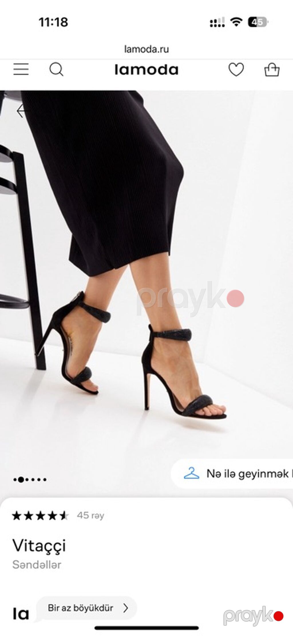Ölçü: 37, rəng - Qara, Yeni — Sandal, Quba (2)