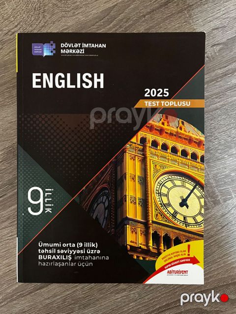 Məhsul: “English – 2025 Test Toplusu” (Dövlət İmtahan Mərkəzi) — Bakı