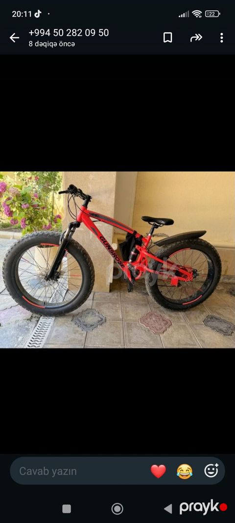 Gunsrose fatbike velosipedi skirusu xarabdı 15 manatlıq xərci var — Bakı