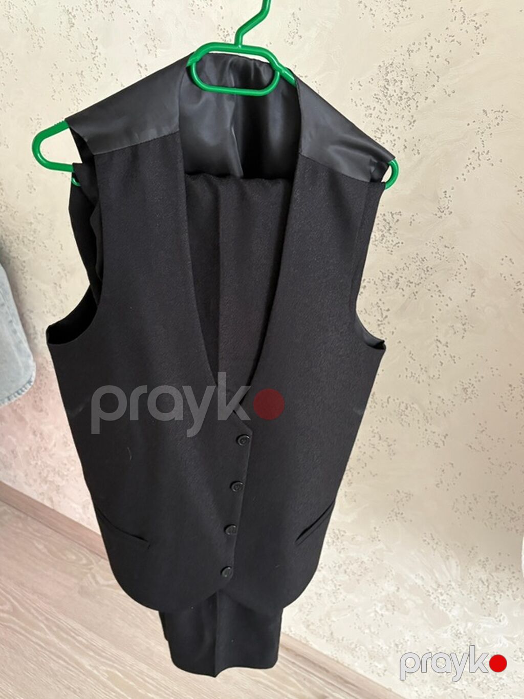 Kişi klassik kostyum dəsti - Rəng: qara - Komplekt: pencək + jilet + — Kostyum, Sumqayıt (3)