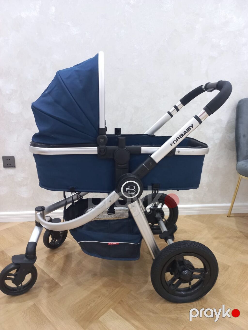 Uşaq arabası – ForBaby markası, dərin göy rəng Xüsusiyyətlər — Arabalalar, Xırdalan (3)