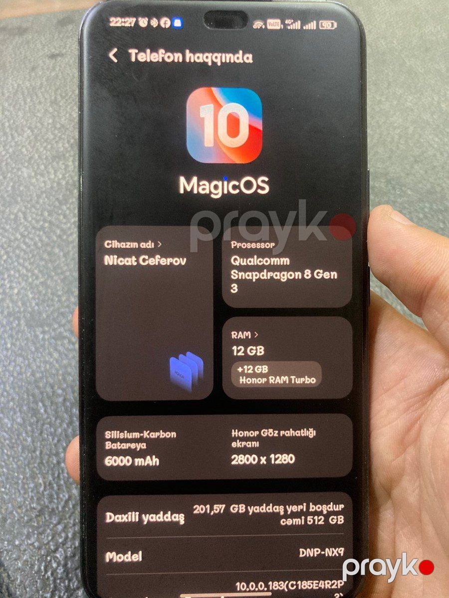 Honor 400 Pro Midnight Black 512GB/12GB — Smartfonlar, Bakı (3)