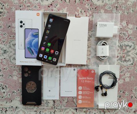 Redmi Note 12 Pro+, 256 GB, rəng - Ağ, Zəmanət, Sensor, Barmaq izi — Bakı