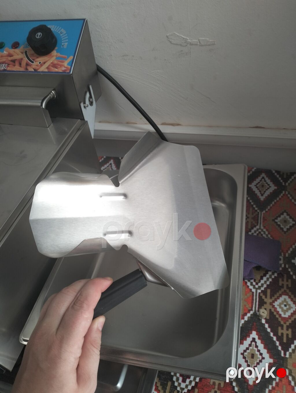 Paslanmayan poladdan hazırlanmış kartof-fri/fast-food üçün porşen — Restoran üçün, Bakı (3)