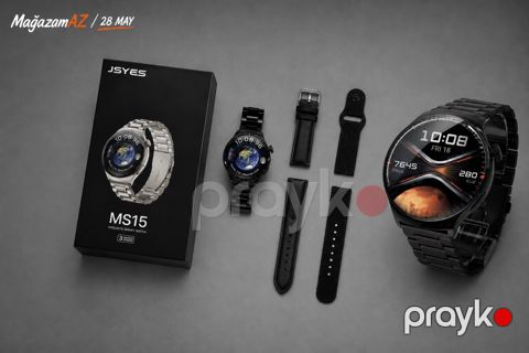 Jsyes MS15 Black Smart Saat — Bakı