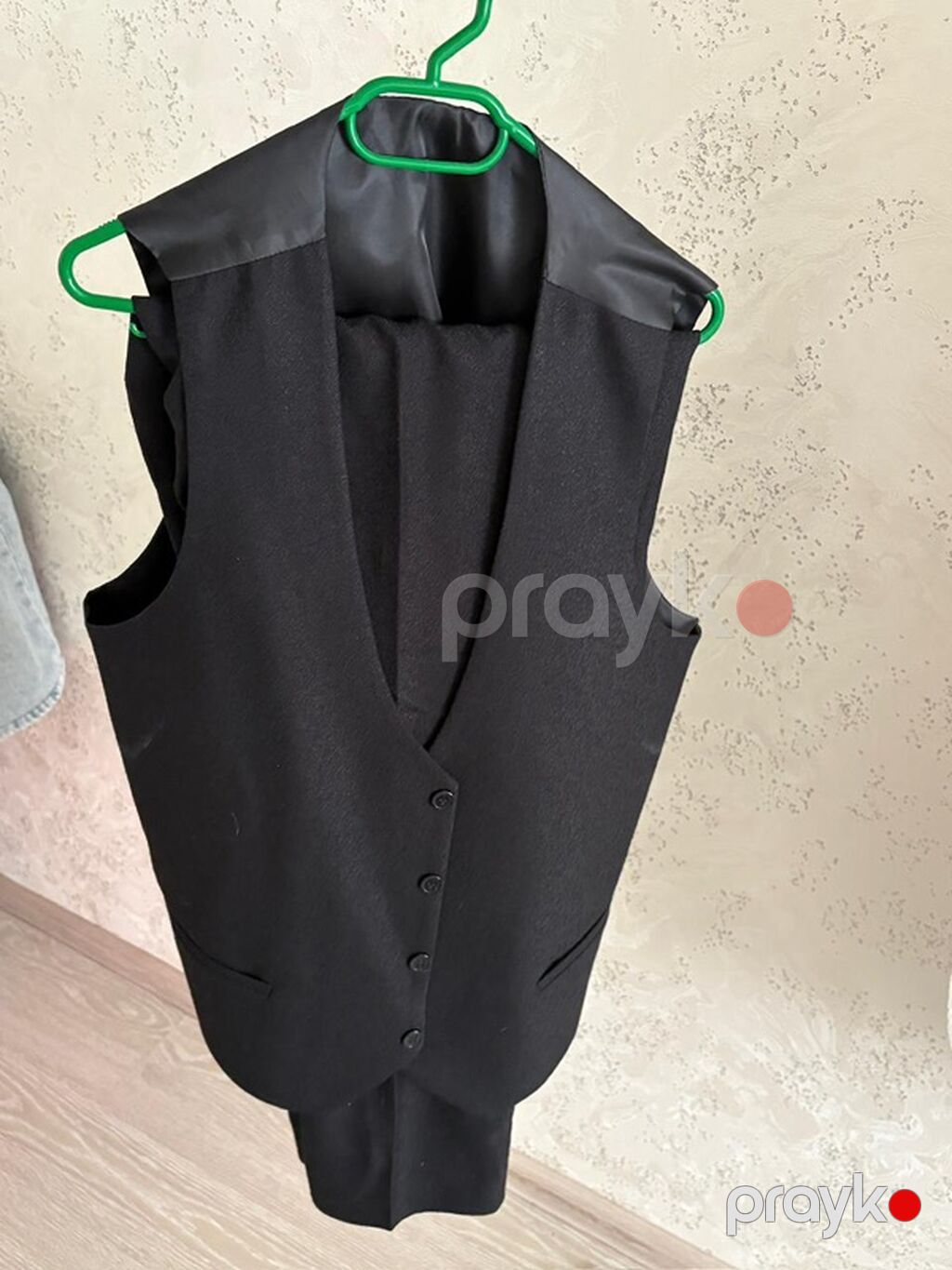 Kişi klassik kostyum dəsti - Rəng: qara - Komplekt: pencək + jilet + — Kostyum, Sumqayıt (2)