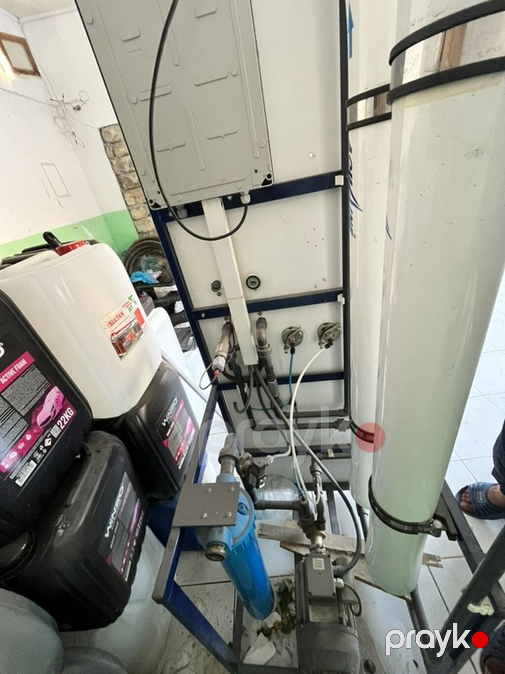 Sənaye tipli su təmizləmə sistemi – Reverse Osmosis (RO) qurğusu — Su filtirləri və nasosu, Sanqaçal (5)