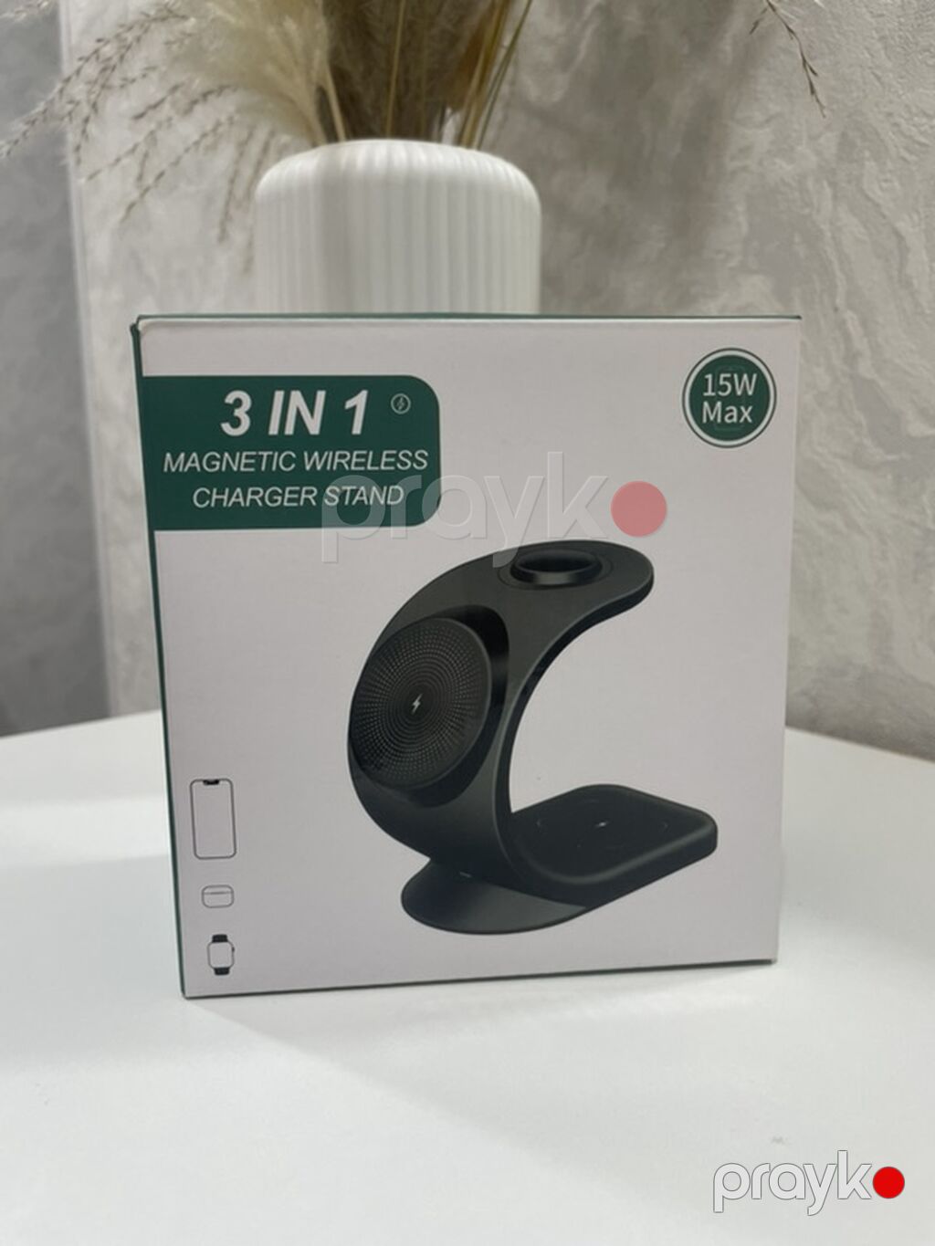 3-in-1 Maqnitli Simsiz Şarj Stendi (Model: OJD-83) - Telefon — Şarj cihazları, Bakı (2)