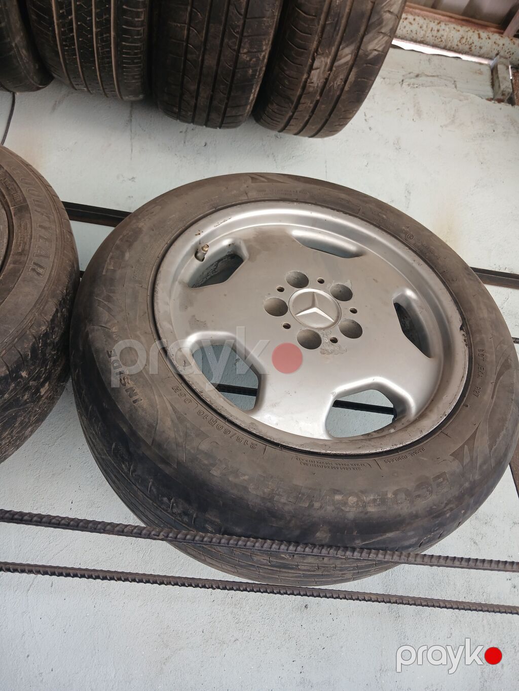 Çatsız svarkasız mersedes R16 monblok - Marka/model: Mercedes-Benz OEM — Diskləri, Cəlilabad (2)