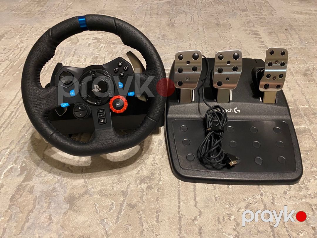 Logitech G29 Driving Force Racing Wheel + pedallar — Oyunlar, konsollər və proqramlar, Bakı (3)