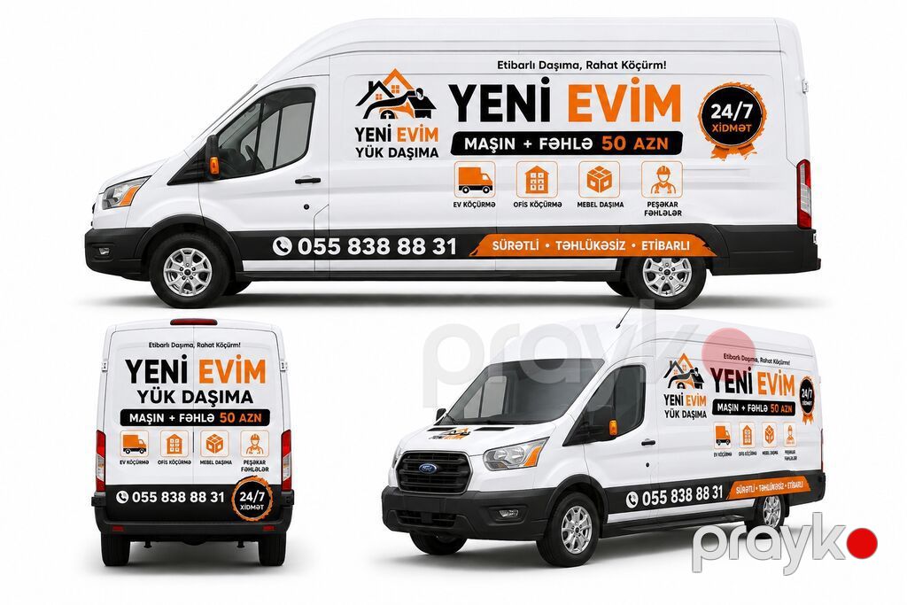 “Yeni Evim” – Yükdaşıma və Köçürmə Xidməti Xidmət sahələri: - Ev — Yük daşıma xidmətləri, Masazır (4)