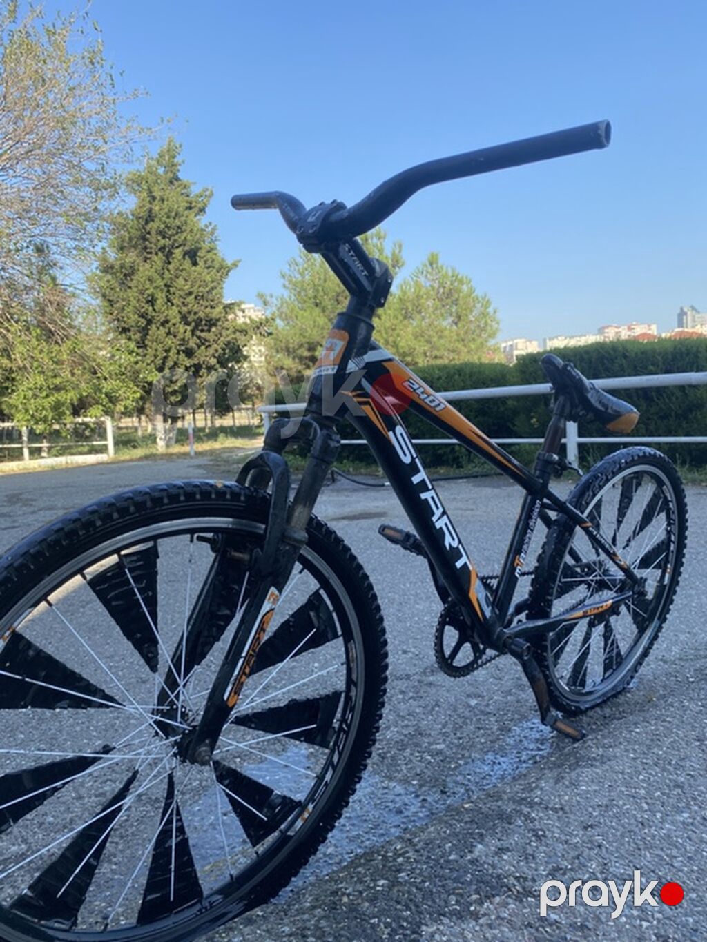 Velosiped – Start S1 (BMX/şəhər üslubunda) - Rəng: qara-narıncı — BMX, Bakı (4)